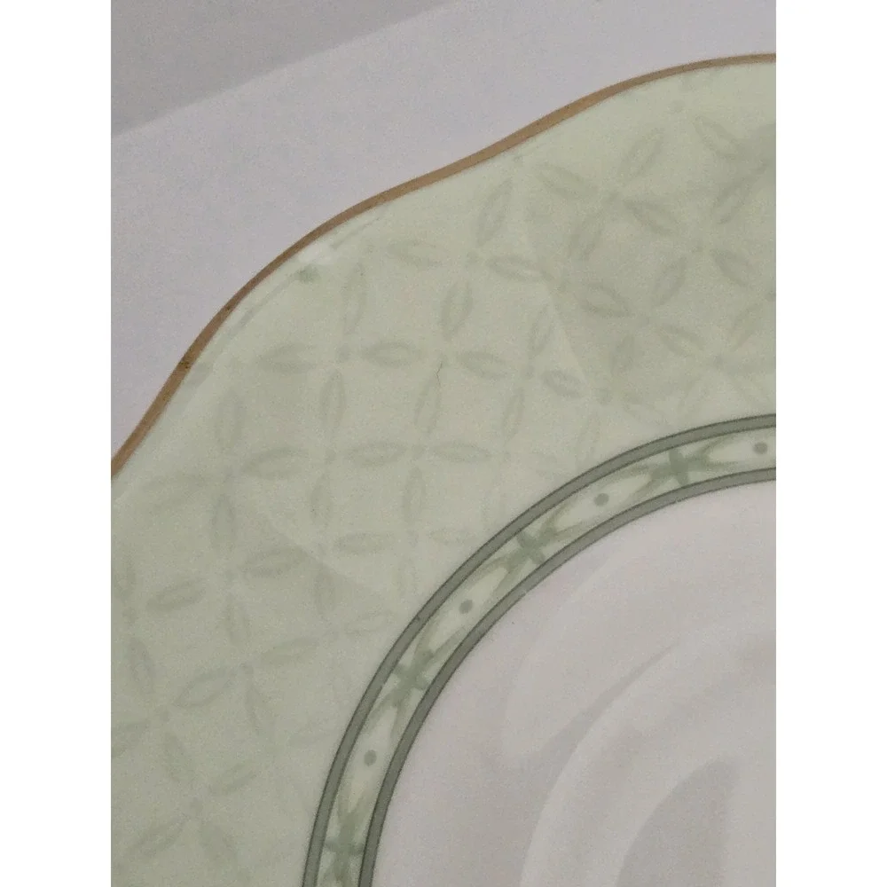 Royal Albert Hampton Bone China Cup & Saucer Set Floral Green Gold Trim